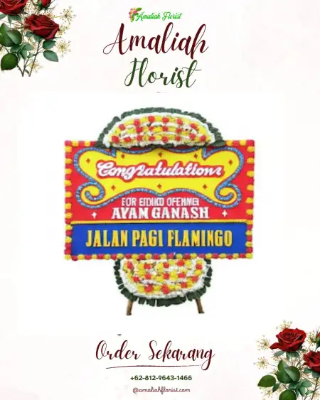 Sewa Papan Bunga Air Mayam